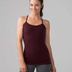 Lululemon Power Y Tank - Maroon
